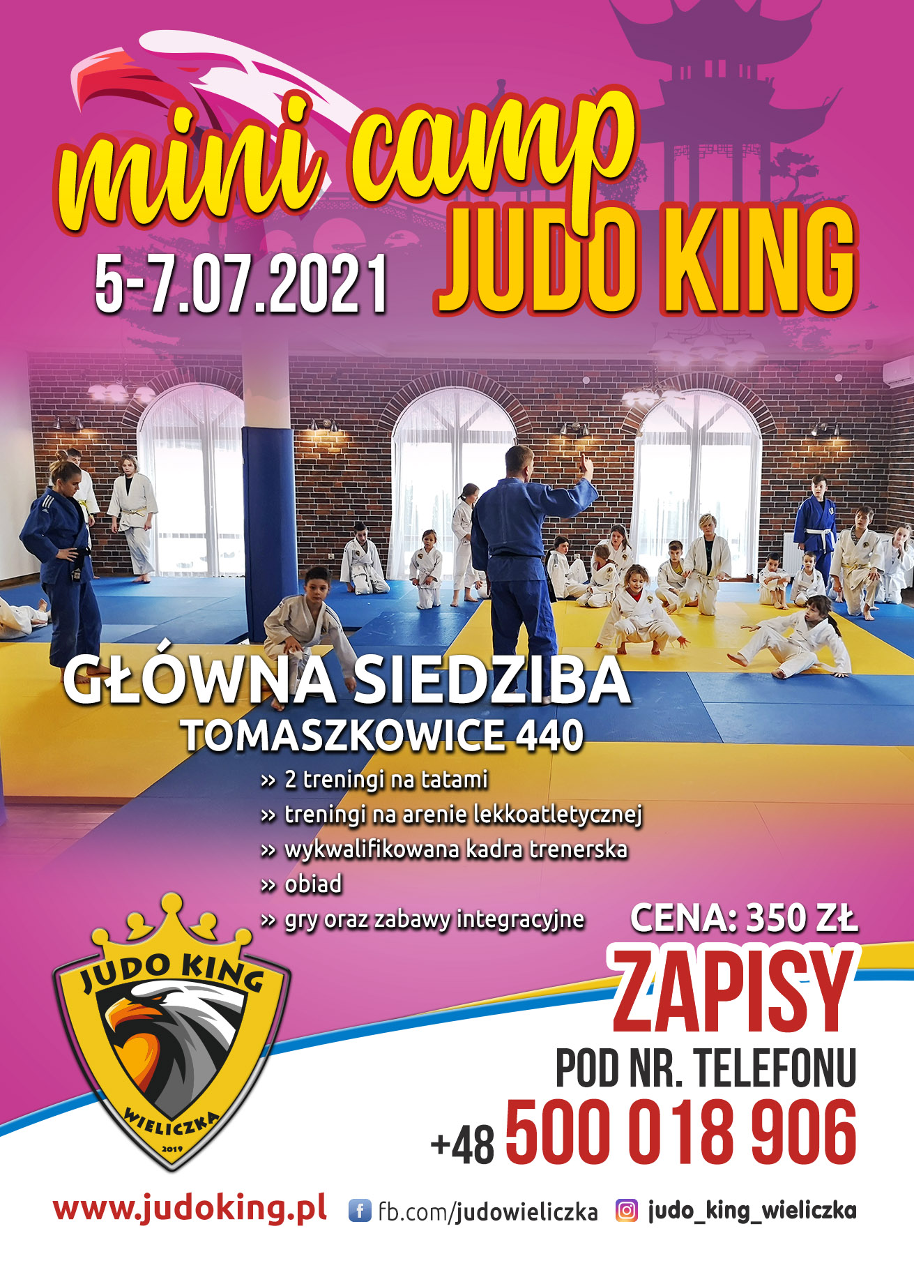JUDO KING - Ulotka SUMMER JUDO KING CAMP 2021_awers